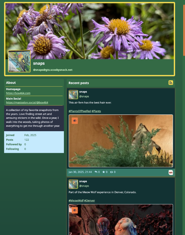 Slurp import completed with posts shown in my public GoToSocial timeline