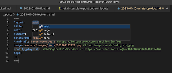 Visual Studio screenshot showing a VS Snippet in use